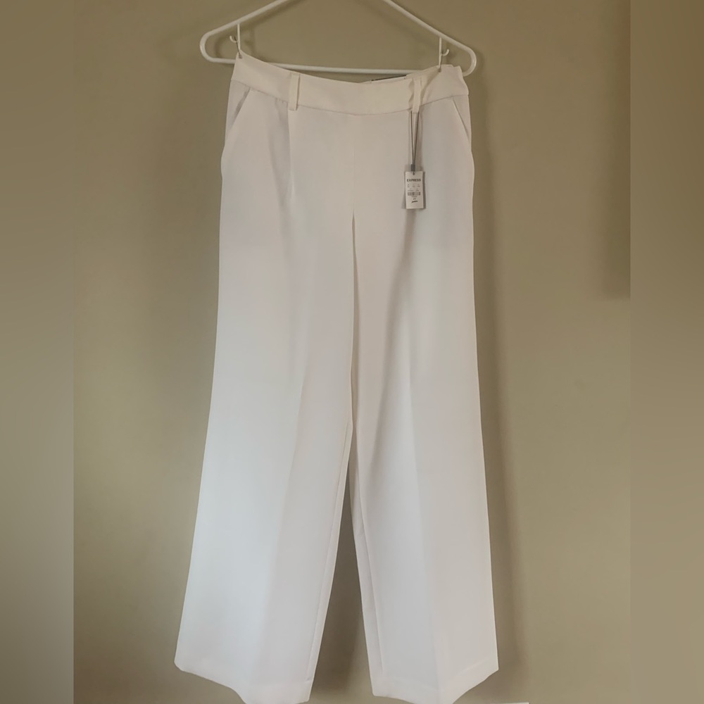 Express Wide Leg Mid Rise Pants